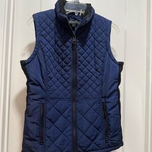 Andrew Marc Navy Quilted Vest